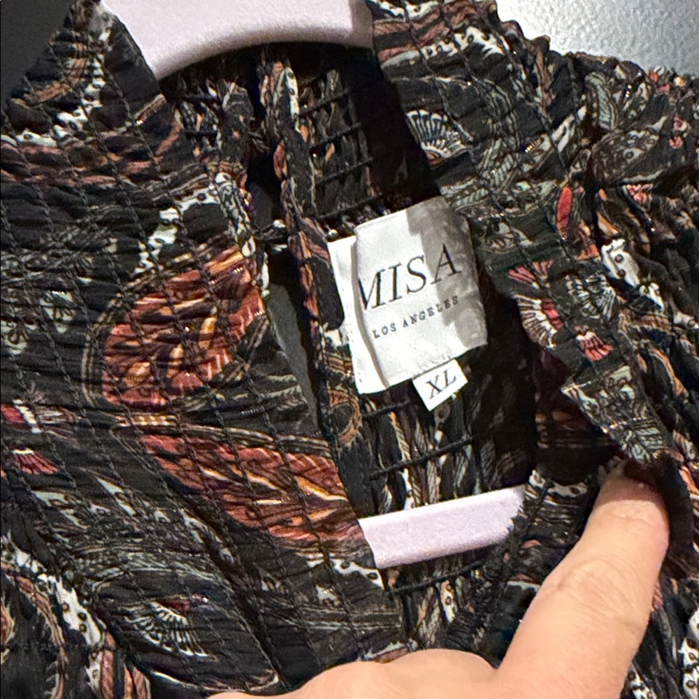 MISA Los Angeles Multicolor Patterned Blouse